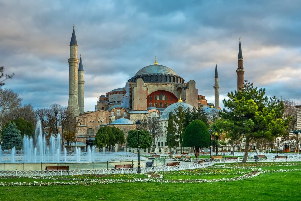 minarets santa sofia istanbul