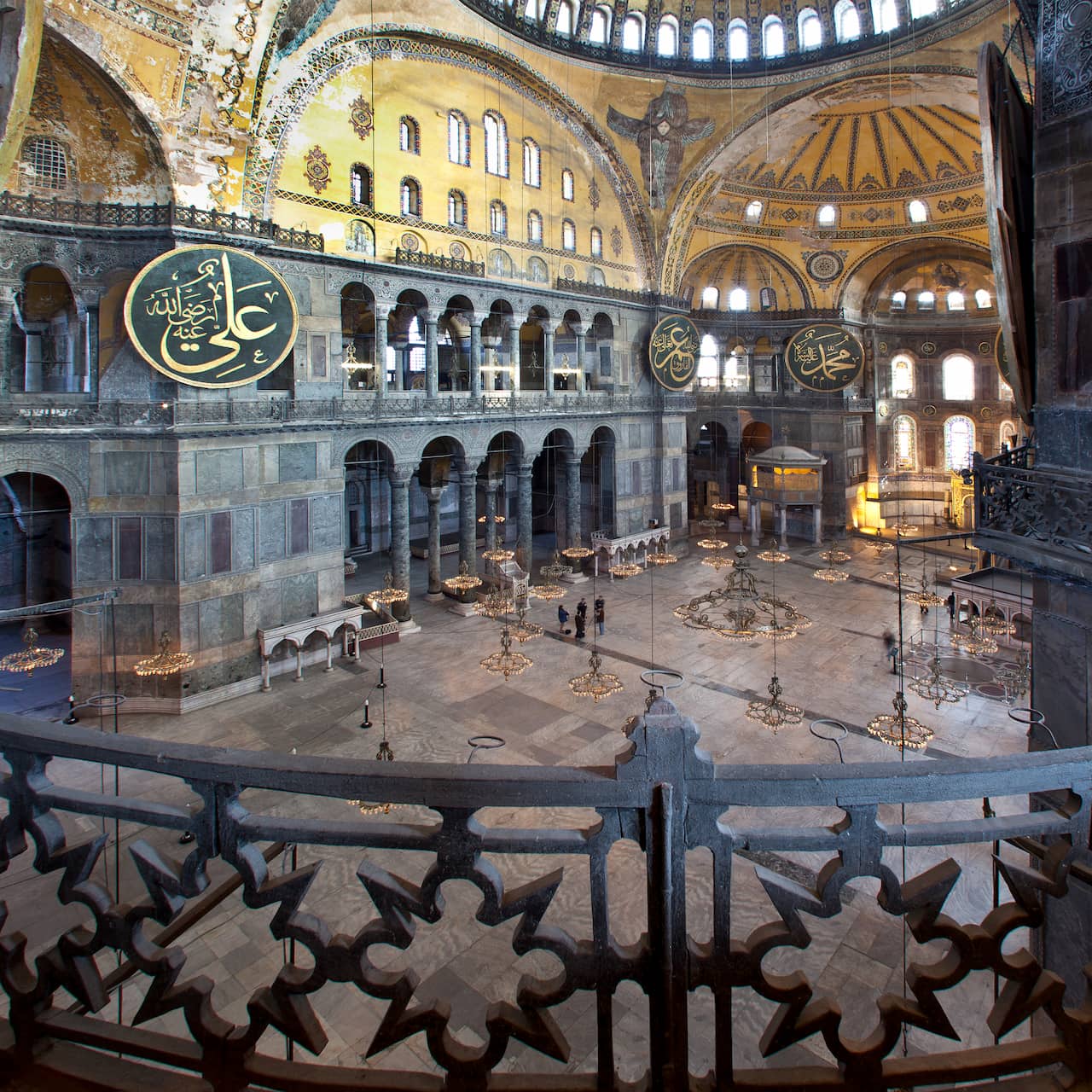 piano superiore interni hagia sophia istanbul