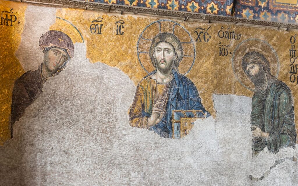 hagia sophia istanbul deesis mosaic